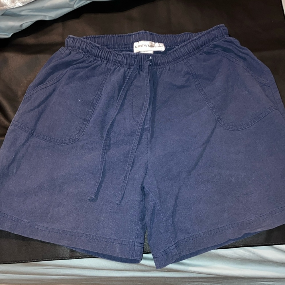 Cathy Daniels Navy Relaxed Fit Shorts